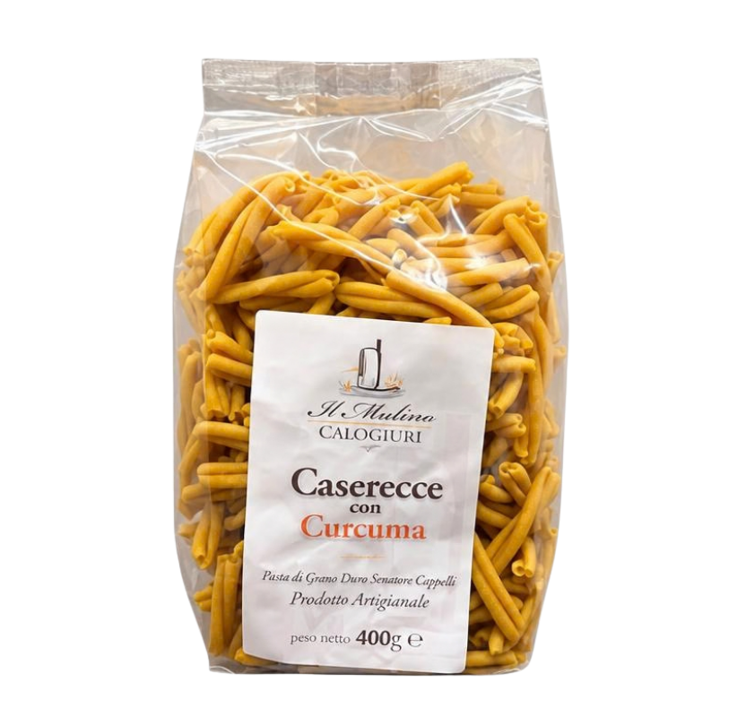 Mulino Calogiuri caserecce pasta with turmeric
