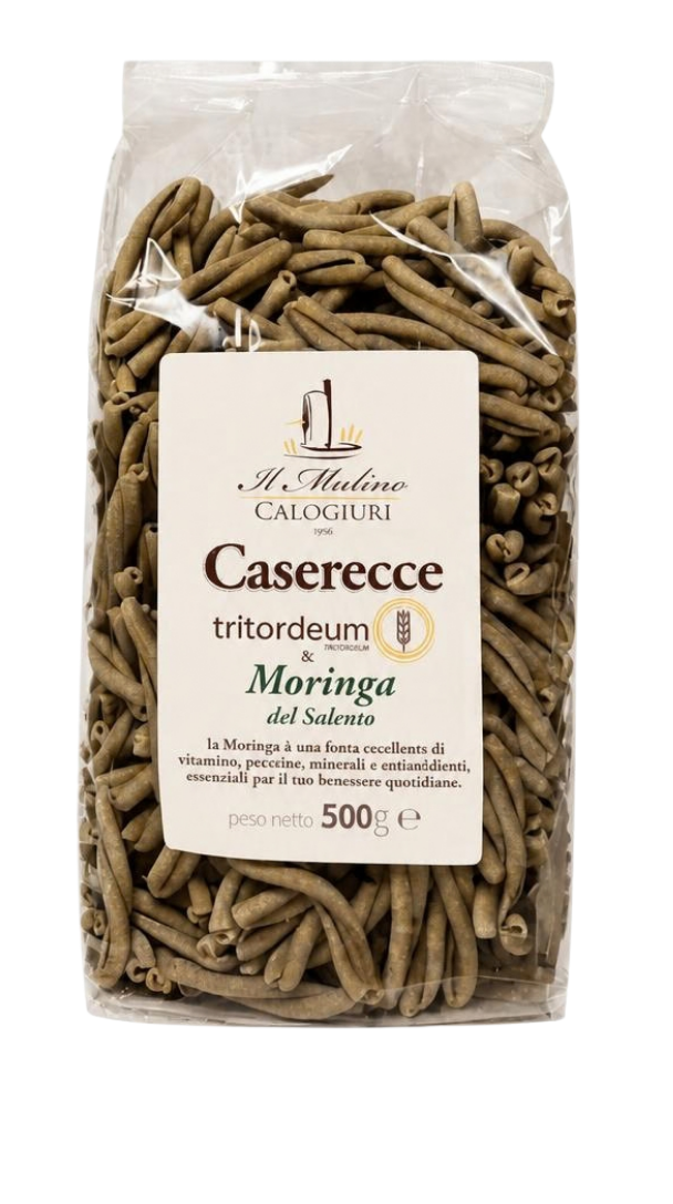 Caserecce tritordeum pasta with Moringa from Salento