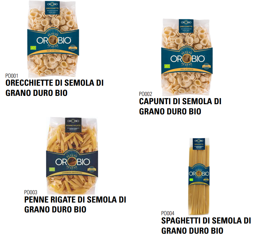 Orobio pasta products